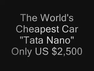 Cum sa-ti iei masina noua cu 2.000 de dolari: Nano, de vanzare din luna aprilie!