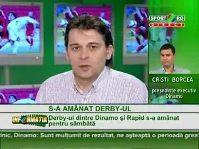Au reusit! Dinamo-Rapid se joaca sambata! Borcea: Este o decizie normala, nu puteam sa jucam vineri!