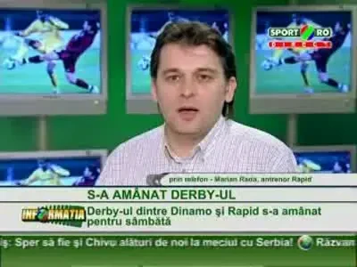 Rada: Jucatorii nostri sunt profesionisti, ar fi jucat oricand cu Dinamo!