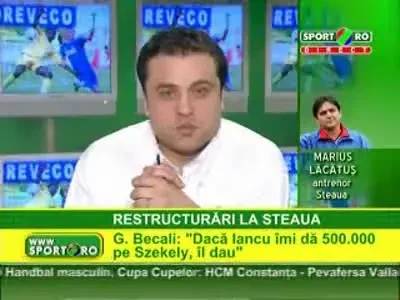 Becali ii da pe Szekely si Zapata? Gigi nu ma mai surprinde cu nimic. Cu Sepsi nu ne-am inteles