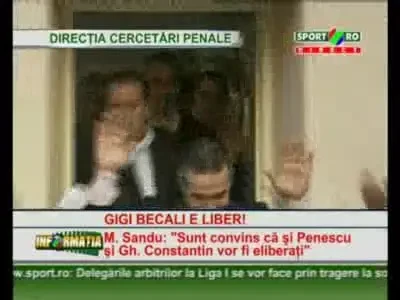 NEBUNIE la eliberarea lui Gigi! Multumesc trusturilor de presa! Am crezut ca nu mai ies!