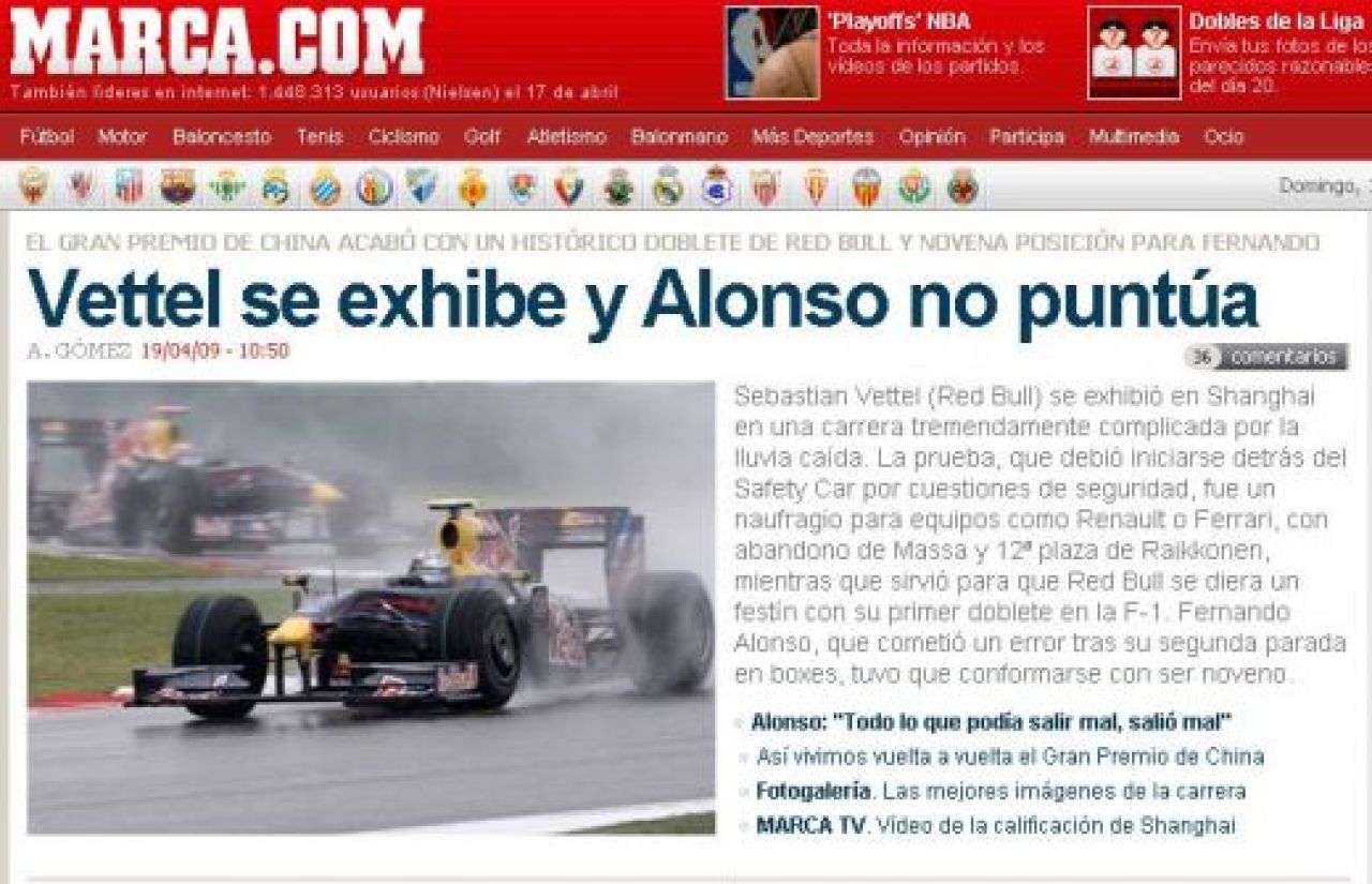 Dezastru pentru Ferrari! Vettel a castigat MP al Chinei, Webber pe 2, Button pe 3, Hamilton abia pe 6!_6