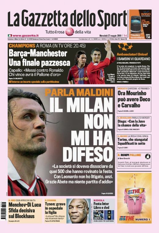 Gazzetta dello Sport:  