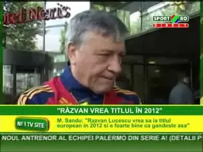 Sandu: Razvan&nbsp;vrea sa castige Campionatul European din 2012!