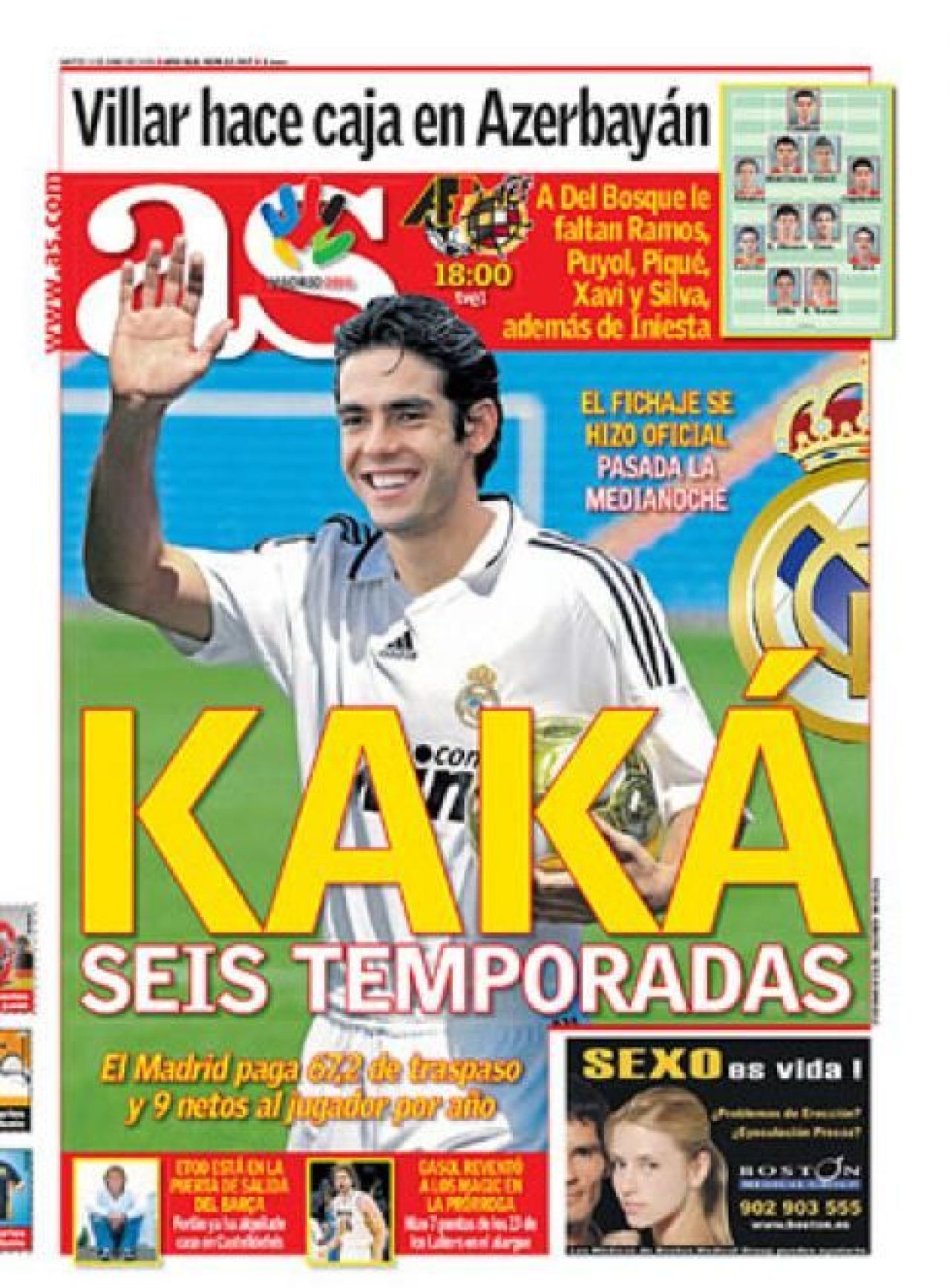 VIDEO: OFICIAL! Kaka e la Real: