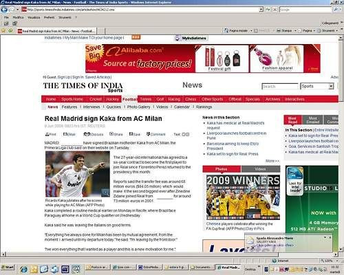 VIDEO: OFICIAL! Kaka e la Real: 