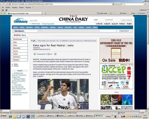 VIDEO: OFICIAL! Kaka e la Real: 