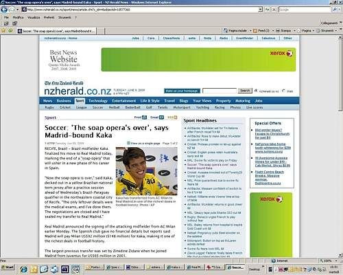 VIDEO: OFICIAL! Kaka e la Real: 