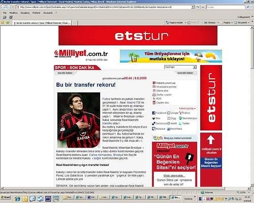 VIDEO: OFICIAL! Kaka e la Real: 