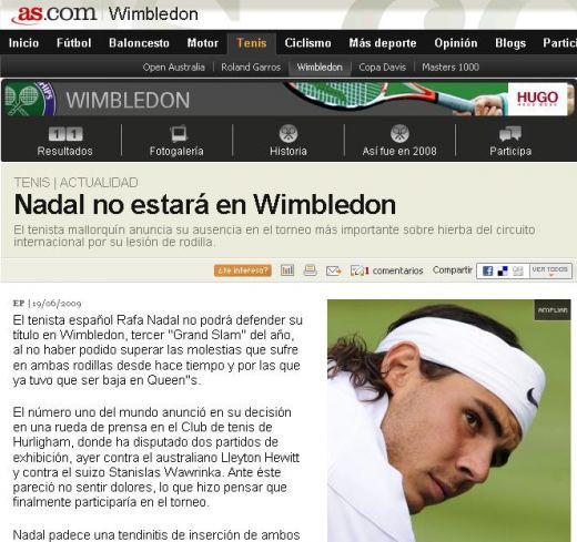 Nadal nu merge la Wimbledon: 