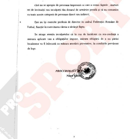 Prunea, pus sub acuzare: 