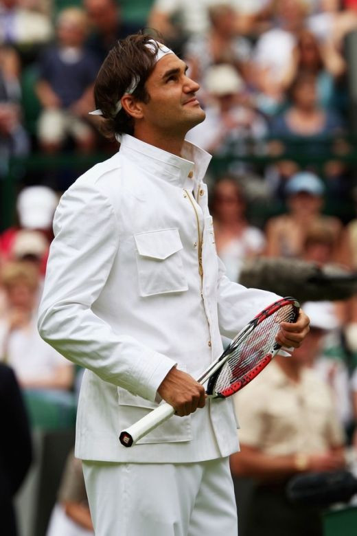 Cum se imbraca un campion? Vezi ce intrare si-a facut Federer la Wimbledon_2