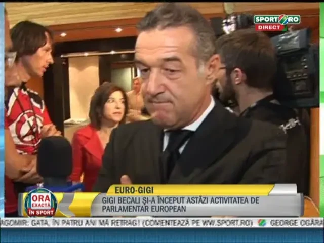 Becali a debutat in Parlamentul European! Vezi cum a fost prima zi: