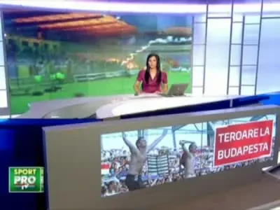 Romanii, facuti tigani si saluturi naziste la Budapesta! Bannerul Stelei e la Parchet