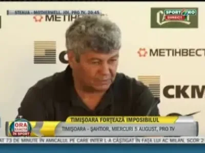 Mircea Lucescu: Timisoara merita titlul! Calificarea este obligatorie