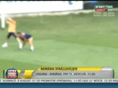 VIDEO: Nationala, gata de Ungaria! Vezi cum s-au antrenat&nbsp;Radoi si Marica!