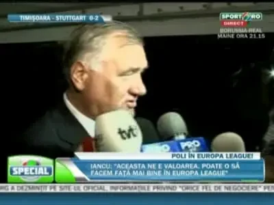 Chivorchian: "Stuttgart a avut noroc! E imposibil sa ne mai calificam in Liga!"