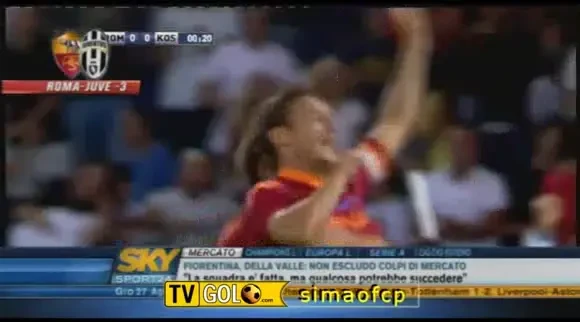 VIDEO: Roma a marcat din toate pozitiile! Hattrick Totti! Roma 7-1 Kosice&nbsp;