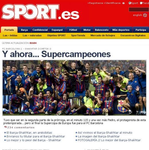 INCREDIBIL! Ziarele din Madrid o felicita pe Barca! Il Luce: