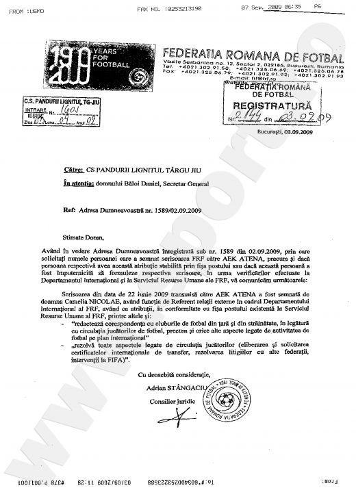 O secretara a semnat in locul lui Lupescu si a facut un jucator liber! Vezi un caz incredibil!_6