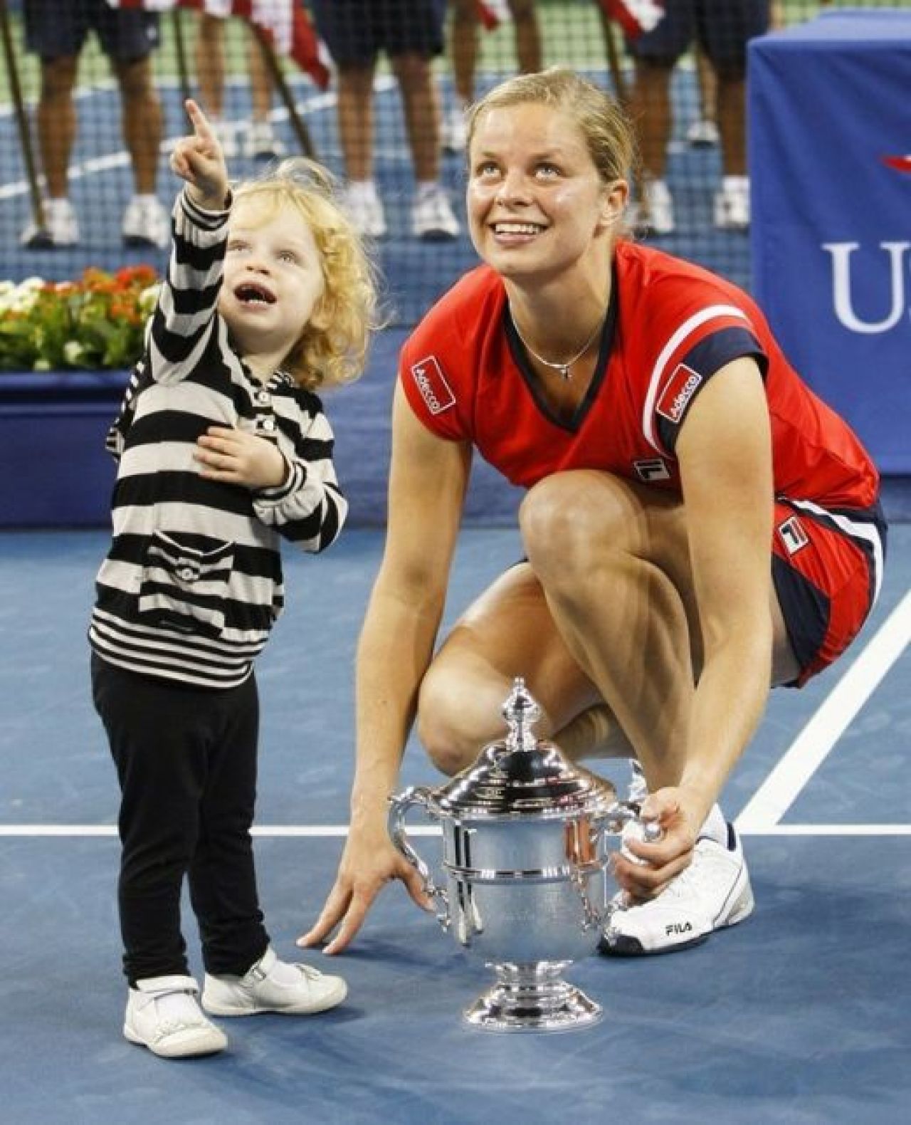 FOTO: Kim Clijsters, a treia mamica din istorie ce castiga un turneu de Grand Slam!_14