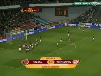 Egal pentru CFR: Vezi rezumatul VIDEO la Sparta Praga 2-2 PSV Eindhoven!