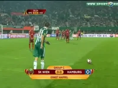 Hamburg facuta KO&nbsp;de Rapid Viena!&nbsp;Vezi golul norocos al lui Jelavici!