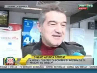 Becali: Andone vine in doua saptamani la Dinamo!