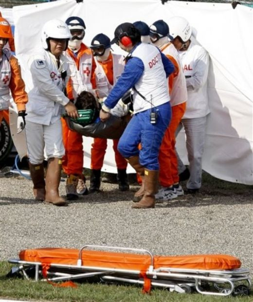 VIDEO: 5 piloti penalizati la Suzuka, Timo Glock, accident oribil!_4