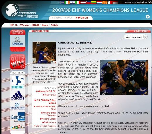 Comentatorul de pe Sport.ro - Emilian Voicu publica stiri pe site-ul numarul 1 din handbalul european!