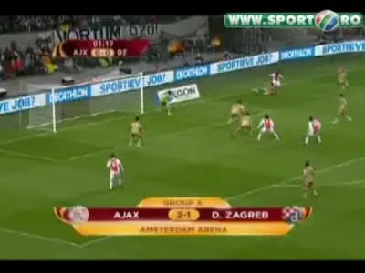 VIDEO Cursa nebuna de 50 de metri! VEZI ce gol a incasat Ajax de la Dinamo Zagreb!