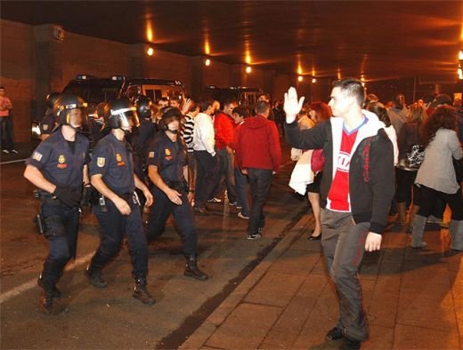 FOTO: Revolutie la Madrid! Fanii  au iesit pe strada: 