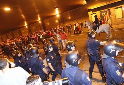 FOTO: Revolutie la Madrid! Fanii  au iesit pe strada: 
