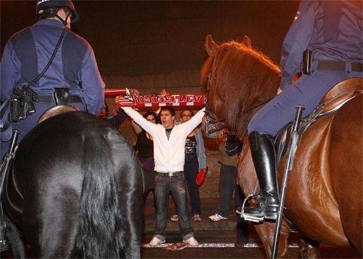 FOTO: Revolutie la Madrid! Fanii  au iesit pe strada: 