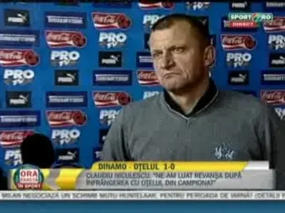 Munteanu: "Dinamo nu a fost cu nimic peste noi, este doar greseala mea!"