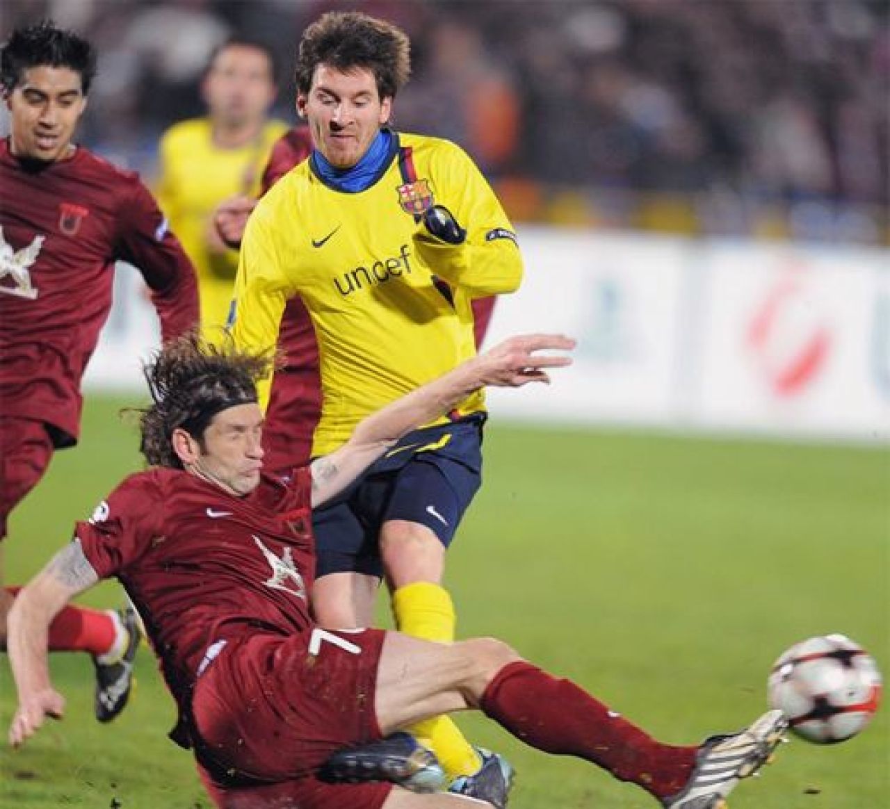 Barca, inghetata in