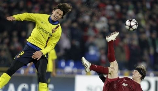 Barca, inghetata in