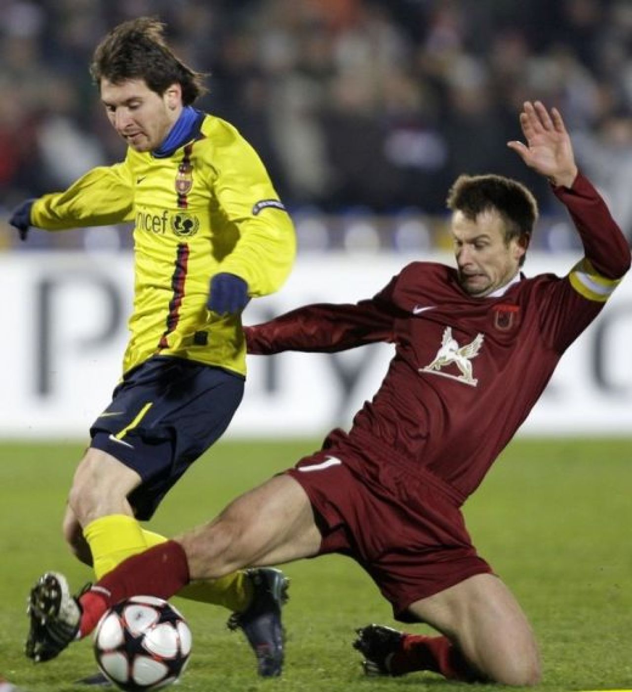 Barca, inghetata in