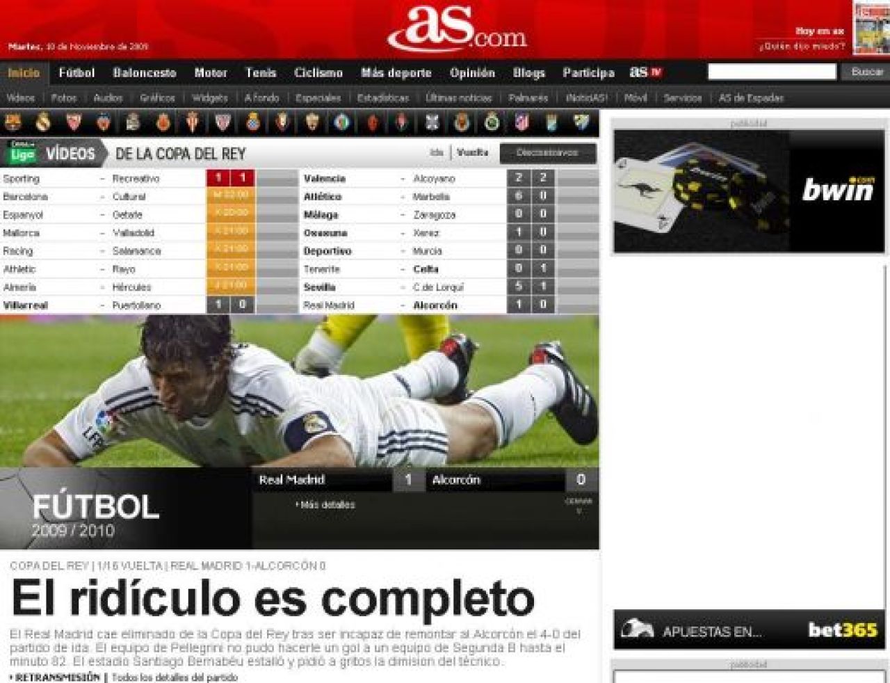 VIDEO Real 1-0 Alcorcon: Bernabeu a aplaudat-o in picioare pe Alcorcon!