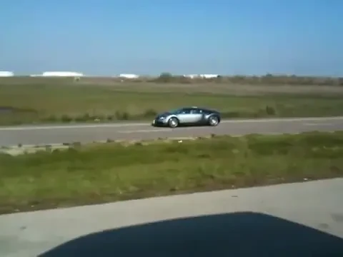 VIDEO&nbsp;Cum a&nbsp;ajuns un Bugatti Veyron in lac dupa ce soferul s-a speriat de un pelican!