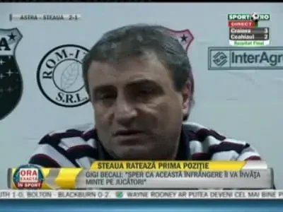Stoichita: La pauza eram pe primul loc, acum suntem pe 5-6!