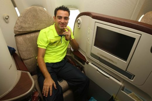 VIDEO / Barca, mai importanta ca un sef de stat la Abu Dhabi! Vezi cum au fost primiti Messi si Ibra:_6