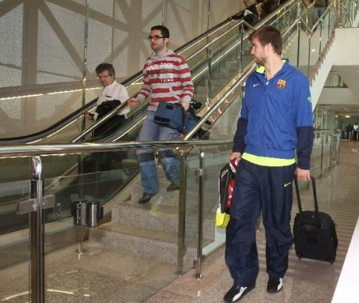 VIDEO / Barca, mai importanta ca un sef de stat la Abu Dhabi! Vezi cum au fost primiti Messi si Ibra:_20