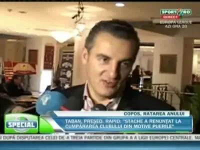 Stache, despre negocierile cu Copos: Nu sunt eu vinovat pentru datoriile clubului