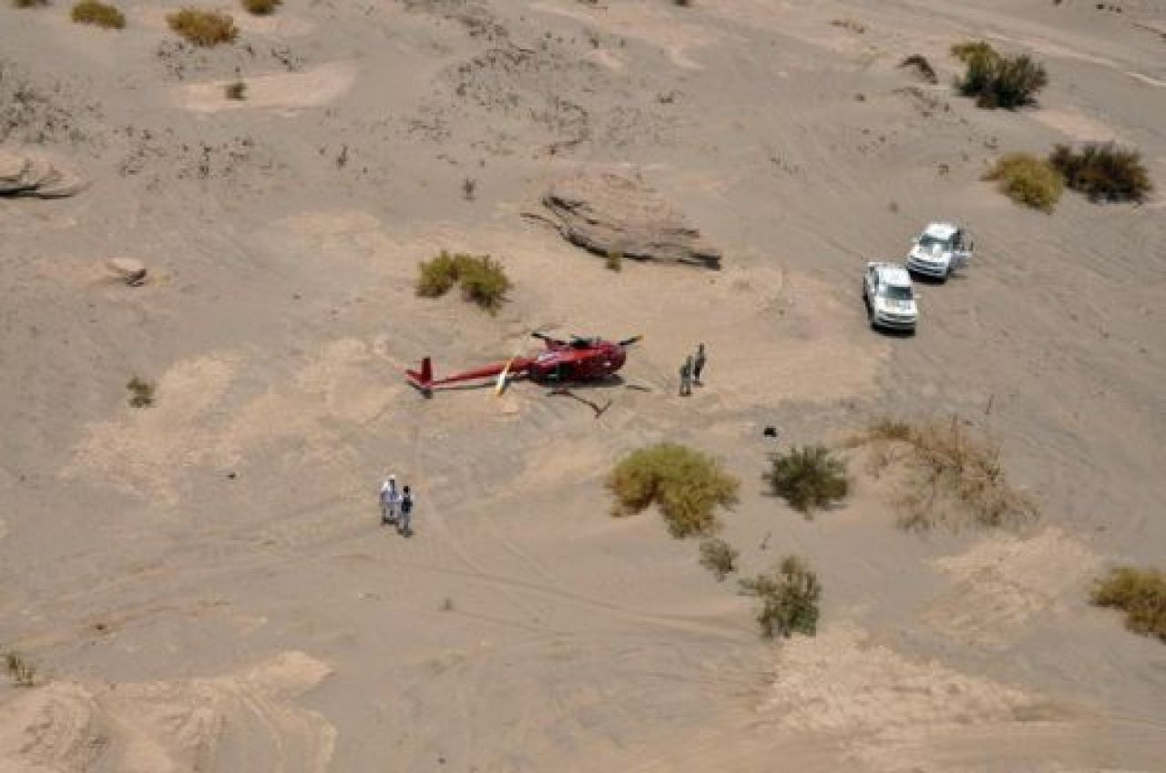 Elicopter prabusit la raliul Dakar: 4 raniti!_2