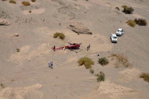Elicopter prabusit la raliul Dakar: 4 raniti!_2