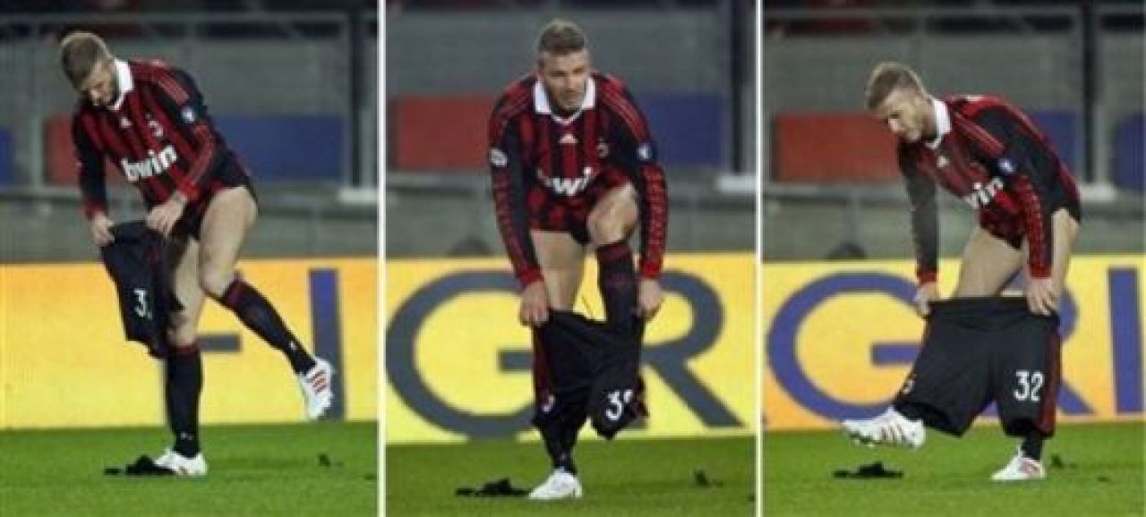 FOTO / Beckham si-a aratat chilotii Armani la derby-ul dintre Juve si Milan!_16