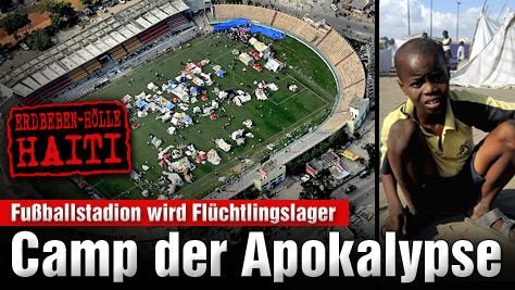 Imagini zguduitoare cu stadionul din Port au Prince, Haiti! Bild: 