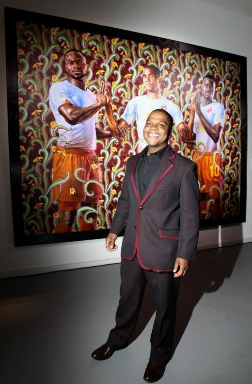 4 picturi cu jucatori de fotbal africani, comandate de catre PUMA artistului Kehinde Willey_4