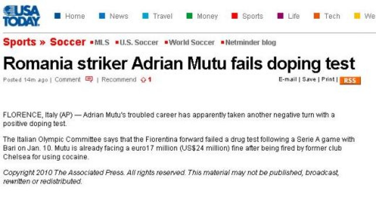Mutu, cariera TERMINATA?! TheSun: